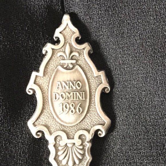 Vintage 1986 German Schloss Linderhof annual tin Zinn spoon collector limited - Picture 7 of 9